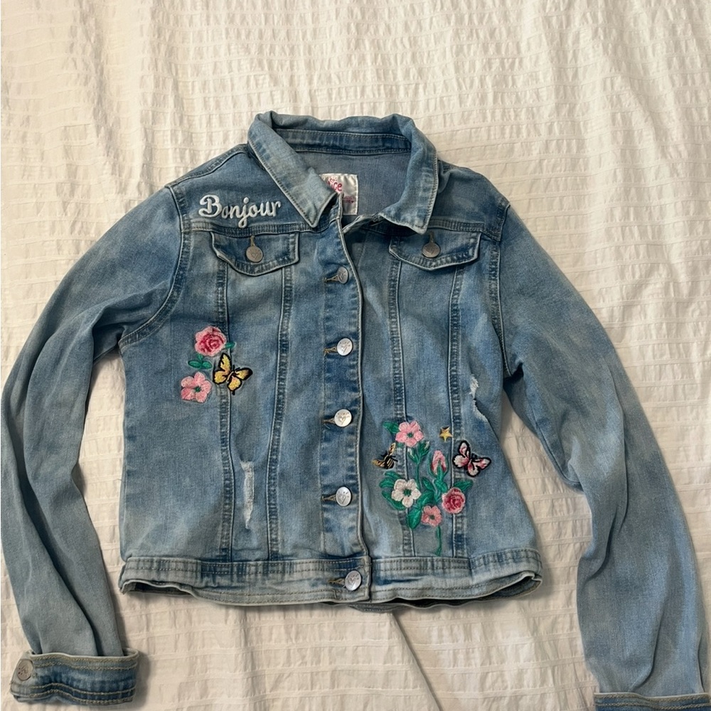 Justice Light Blue Denim Jacket
